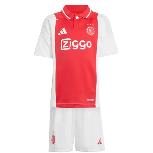 Conjunto Infantil Ajax I 24/25 - Branco e Vermelho