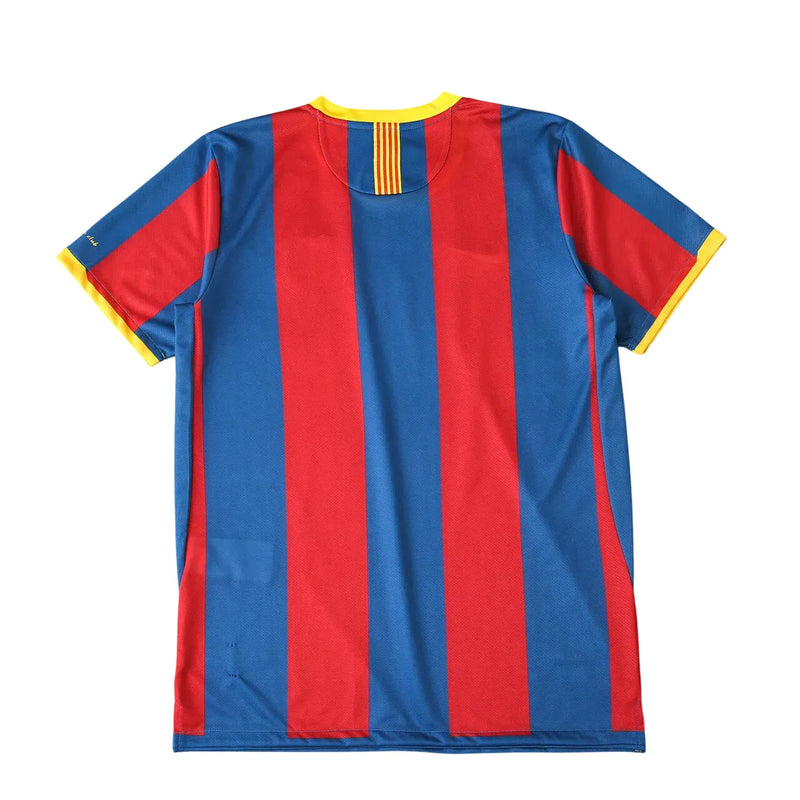 Camisa Barcelona Home 10/11 Retrô - Azul e Vermelha