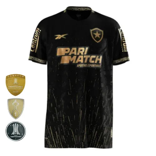 Camisa Botafogo Away 24/25 - Preta - C/ Patrocínio