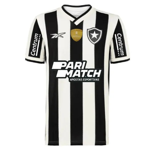 Camisa Botafogo Home 24/25 - Preta e Branca - C/ Patrocínio