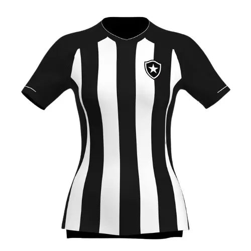 Camisa Botafogo Feminina Home 22/23 - Preta e Branca