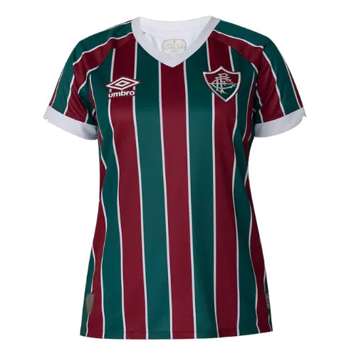 Camisa Fluminense Feminina Home 23/24 - Vinho e Verde