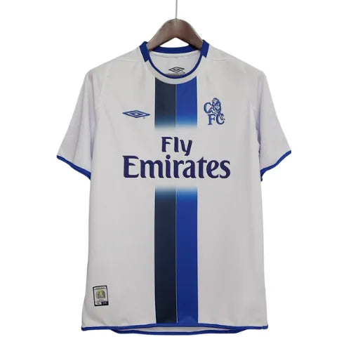 Camisa Chelsea Away 03/05 Retrô - Branca