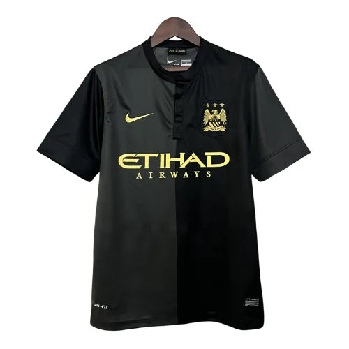 Camisa Manchester City Away 13/14 Retrô - Preta