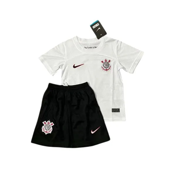 Conjunto Infantil Corinthians I 23/24 - Branco