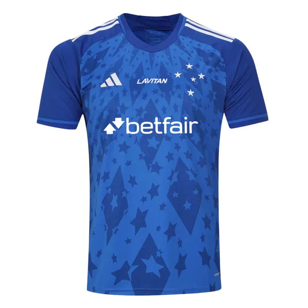 Camisa Cruzeiro Home 24/25 - Azul - C/ Patrocínio