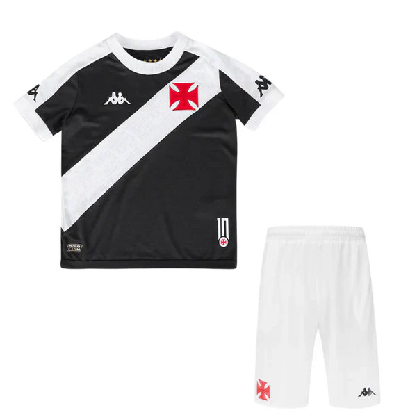 Conjunto Infantil Vasco I 24/25 - Preto e Branco