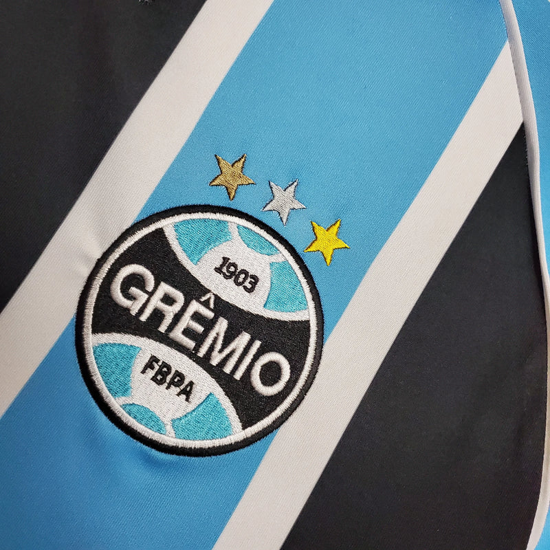 Camisa Grêmio Home 2000 Retrô - Azul e Preta