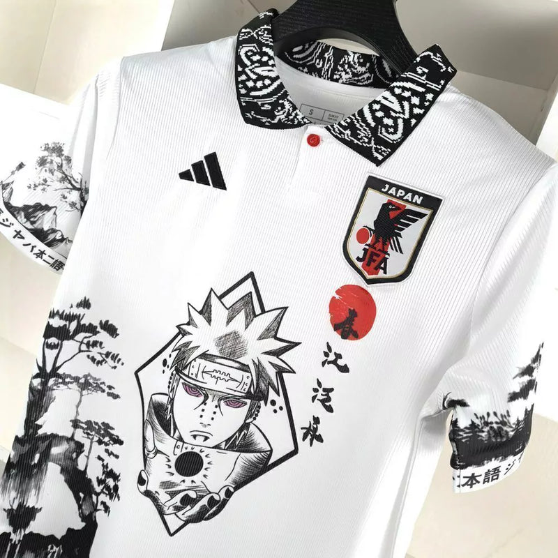 Camisa Japão Edição Naruto 2024 s/n° Torcedor Masculino - Branco.