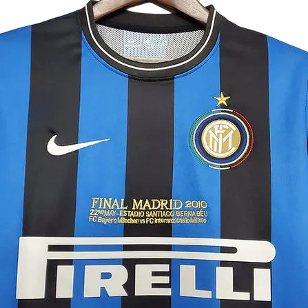 Camisa Inter de Milão Home 09/10 Retrô - Azul e Preta