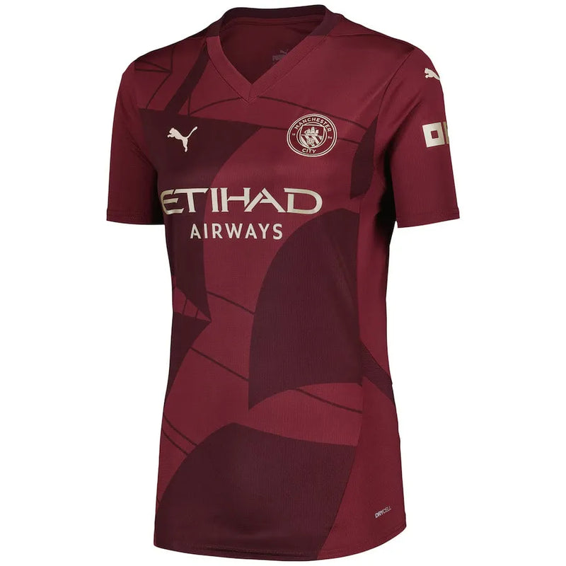 Camisa Manchester City Feminina Third 24/25 - Vermelha