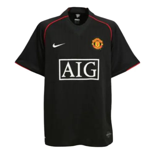 Camisa Manchester United Away 07/08 Retrô - Preta