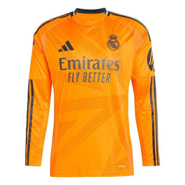 Camisa Real Madrid Away 24/25 Manga Longa - Laranja