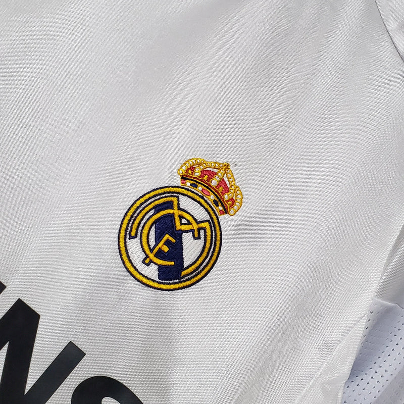 Camisa Real Madrid Home 04/05 Retrô - Branca