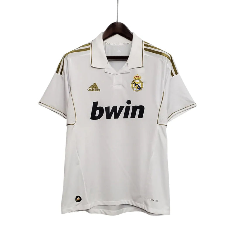 Camisa Real Madrid Home 11/12 Retrô - Branca e Dourada