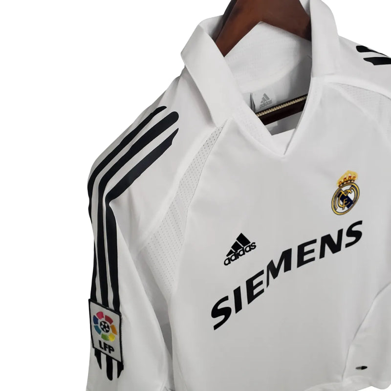 Camisa Real Madrid Home 05/06 Retrô - Branca