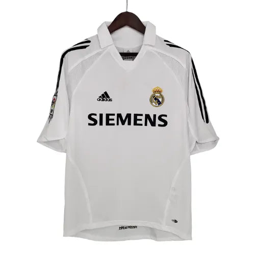 Camisa Real Madrid Home 05/06 Retrô - Branca