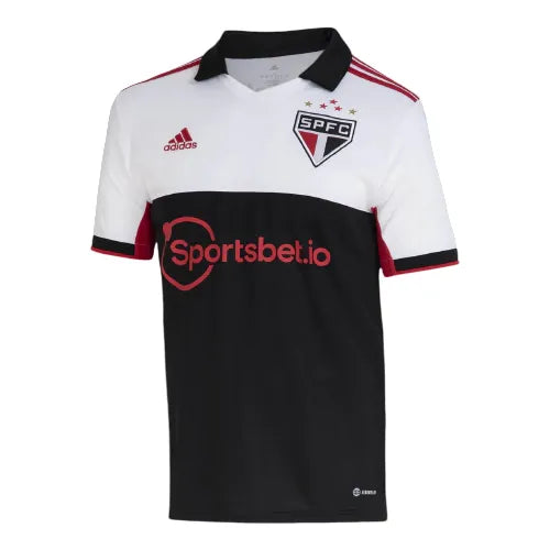 Camisa São Paulo Third 22/23 - Branca e Preta