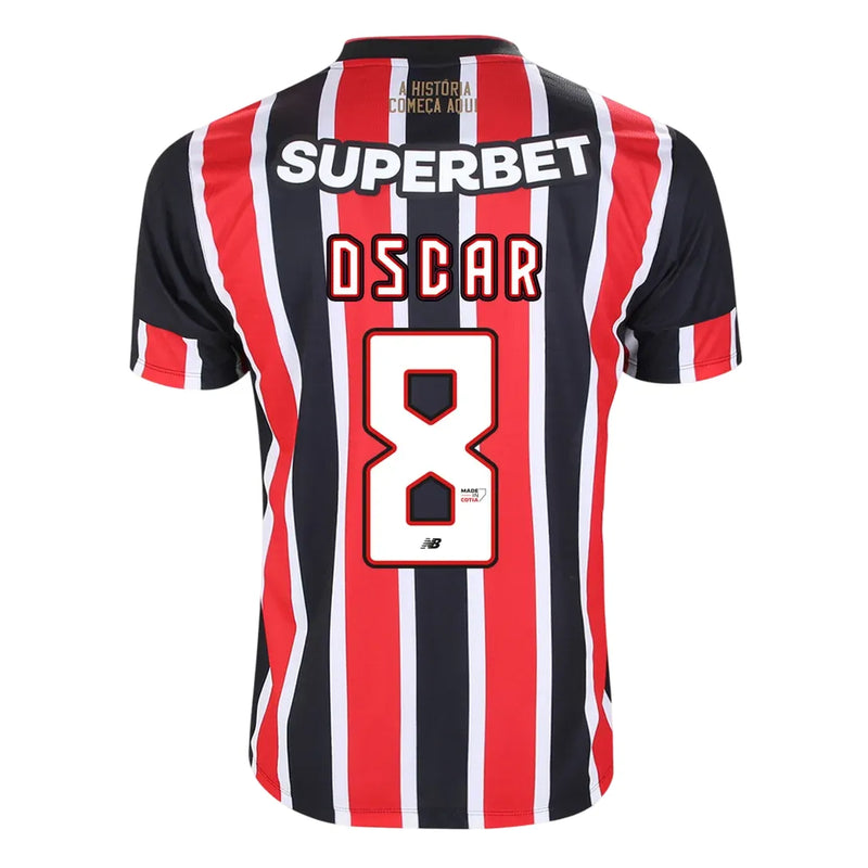 Camisa São Paulo Away 24/25 - Vermelha e Branca 