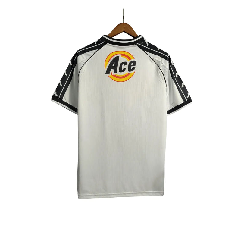 Camisa Vasco Away 2000 Retrô - Branca e Preta