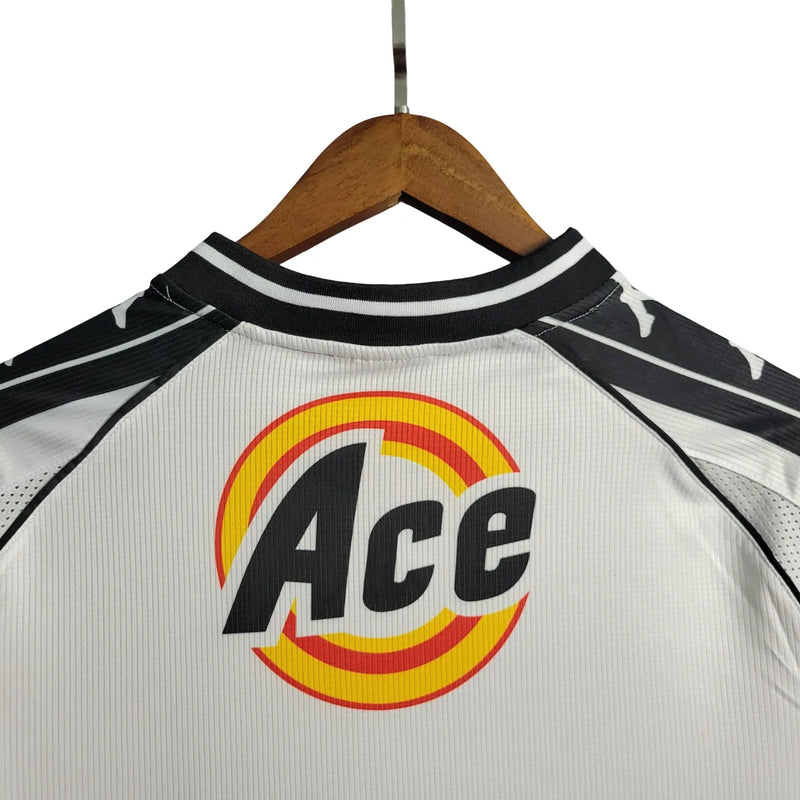 Camisa Vasco Away 2000 Retrô - Branca e Preta