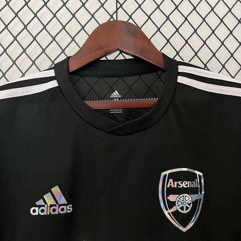 Camisa Refletiva Arsenal 24/25 Adidas x Balmain - Preto