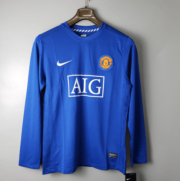 Camisa Manga Longa Manchester United 07/08 Nike - Azul