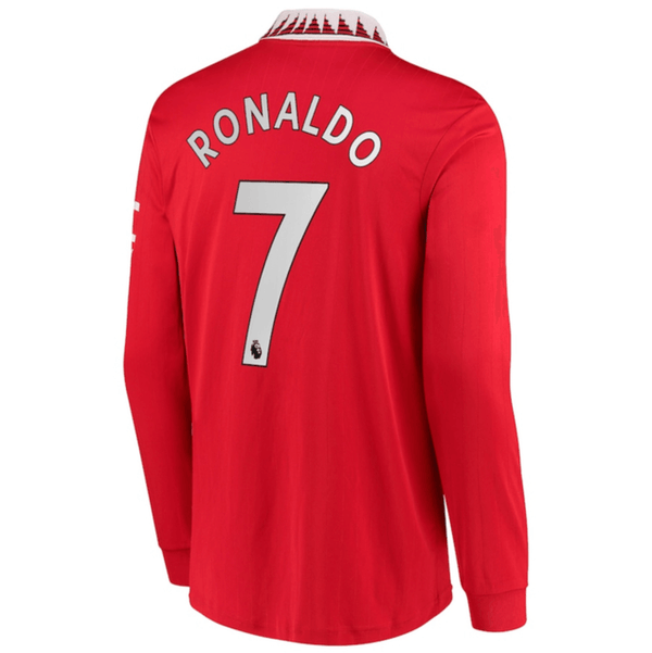 Camisa Manga Longa Manchester United 22/23 Adidas [Ronaldo #7] - Vermelho