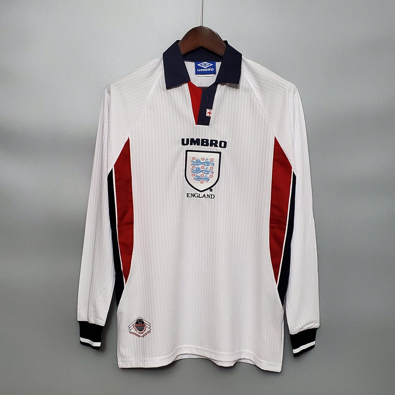 Camisa Manga Longa Seleção Inglaterra 1998 Umbro - Branco