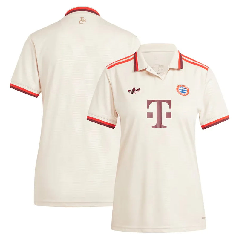 Camisa Bayern de Munique Feminina Third 24/25 - Bege