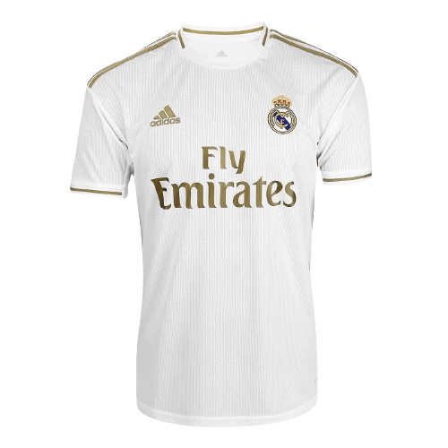 Camisa Real Madrid Home 19/20 Retrô - Branca e Dourada