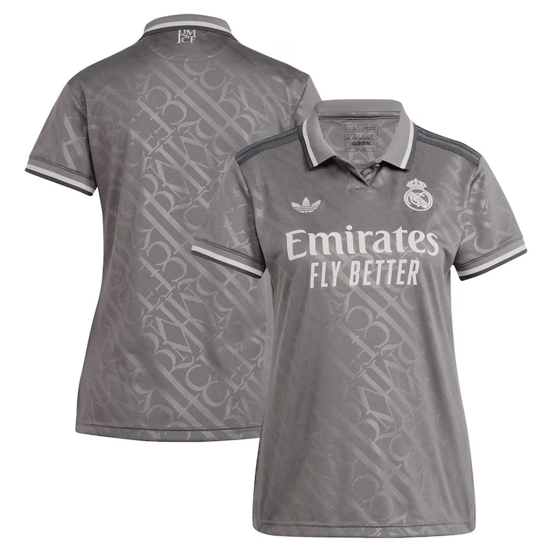 Camisa Real Madrid Feminina Third 24/25 - Cinza