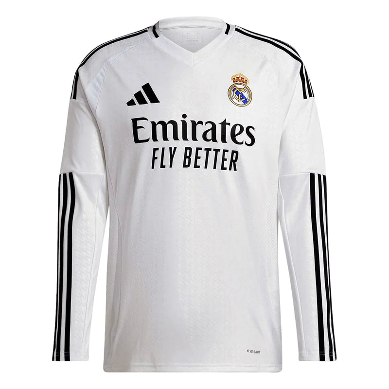 Camisa Real Madrid Home 24/25 Manga Longa - Branca