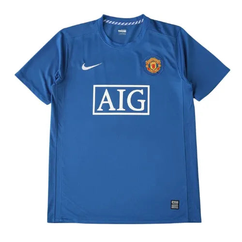 Camisa Manchester United Away 07/08 Retrô - Azul