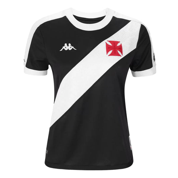 Camisa Vasco Feminina Away 24/25 - Preta e Branca